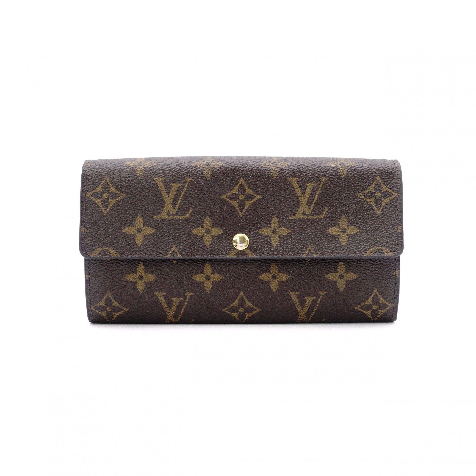 LOUIS VUITTON ルイヴィトン レオパード サラ ブロンコライユ モノグラムキャンバス 長財布 PVC ブラウン系