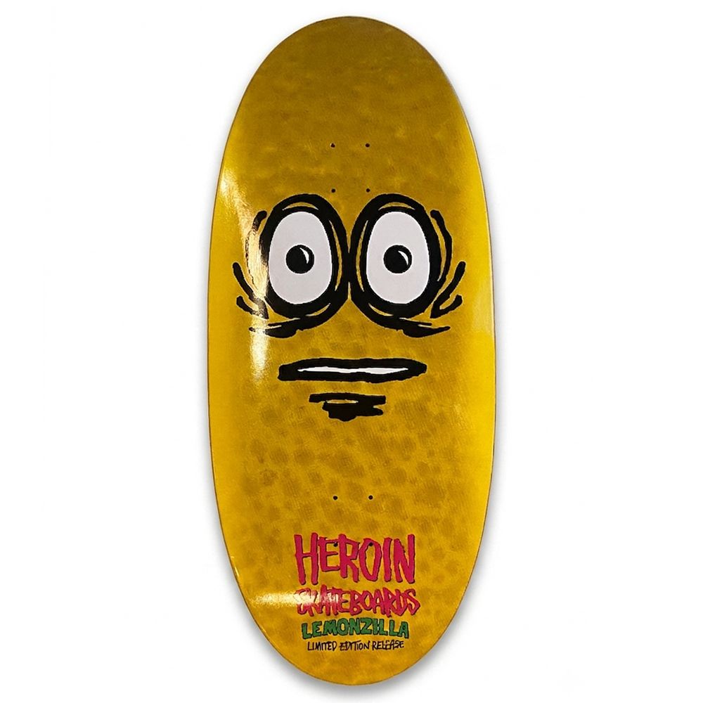13.5【2026 6月発売】HEROIN ヘロイン LEMONZILLA DECK デッキ 板 オールドスクール OLD SCHOOL クルーザーにも CRUISER【スケートボード/スケボー/SKATEBOARD】
