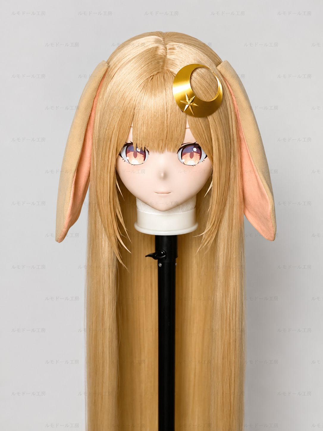 超時空輝夜姫 輝夜風 kigurumi 全頭マスク 金髪ロング 垂れ耳付き