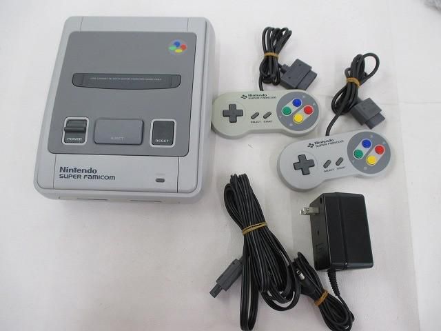良品 ゲーム スーパーファミコン 本体 SHVC-001 後期型 動作品 コントローラー・周辺機器付き