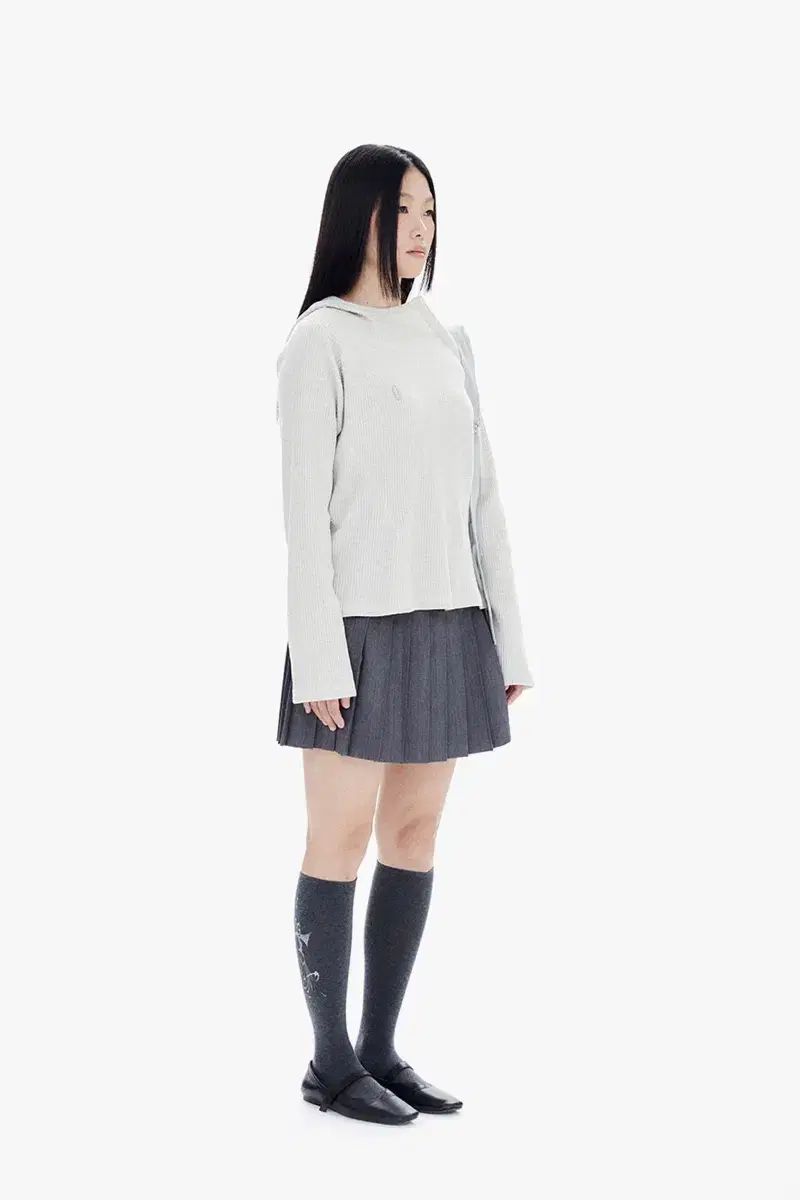 ハルミニウム SLIM WAFFLE HOODIE / OATMEAL