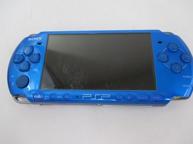 訳あり ゲーム PSP 本体 PSP3000 バイブラント・ブルー 動作品 本体のみ