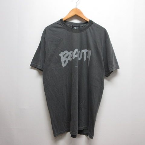 トゥデイエディション TODAY edition 美品 半袖 Tシャツ L チャコールグレー