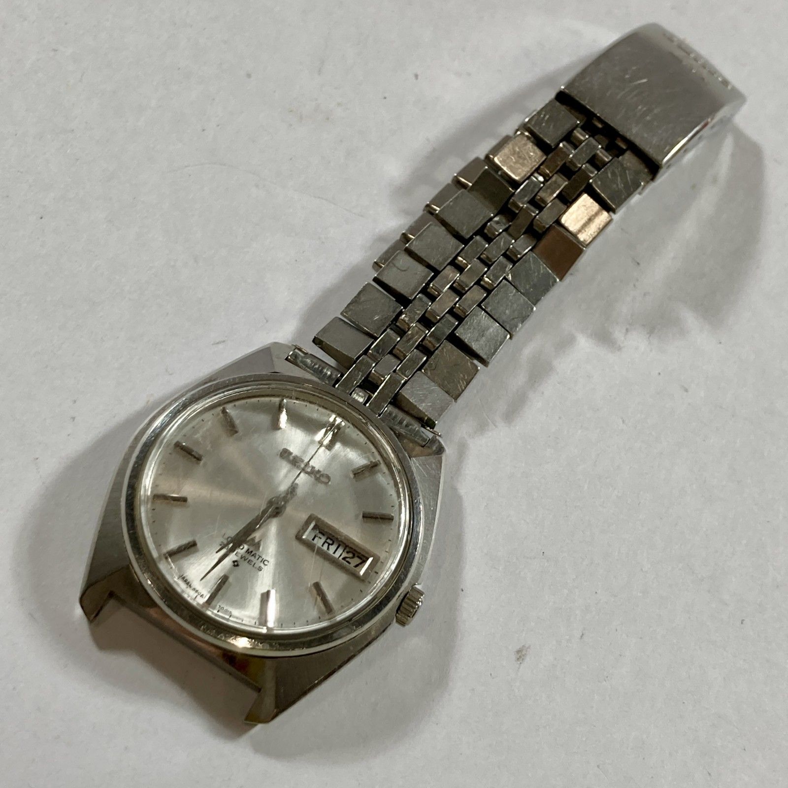 ★ 希少 SEIKO セイコー LORD MATIC 23JEWELS ロードマチック 5606-7000 腕時計 自動巻き ヴィンテージ メンズ ベルト故障 ジャンク品