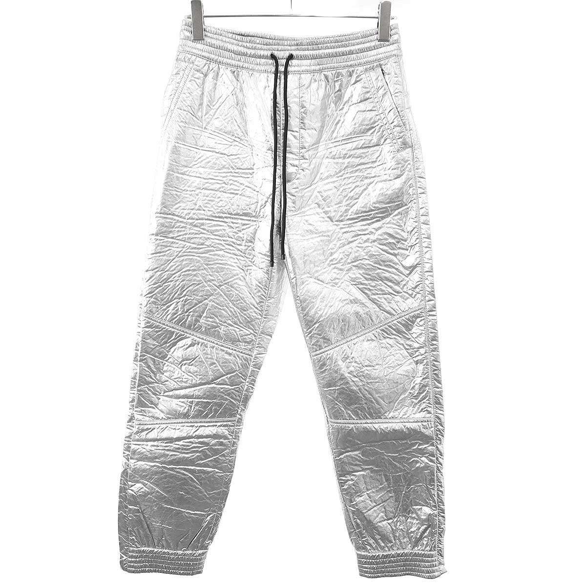 DRIES VAN NOTEN ドリスヴァンノッテン 22AW メタリックイージージョガーパンツ シルバー 48