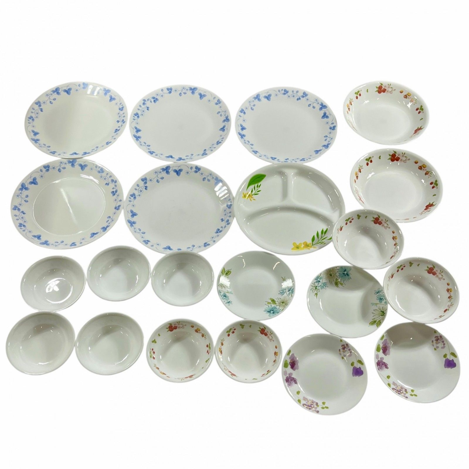 コレール 花柄 食器セット プレート ボウル カップ＆ソーサー 全10