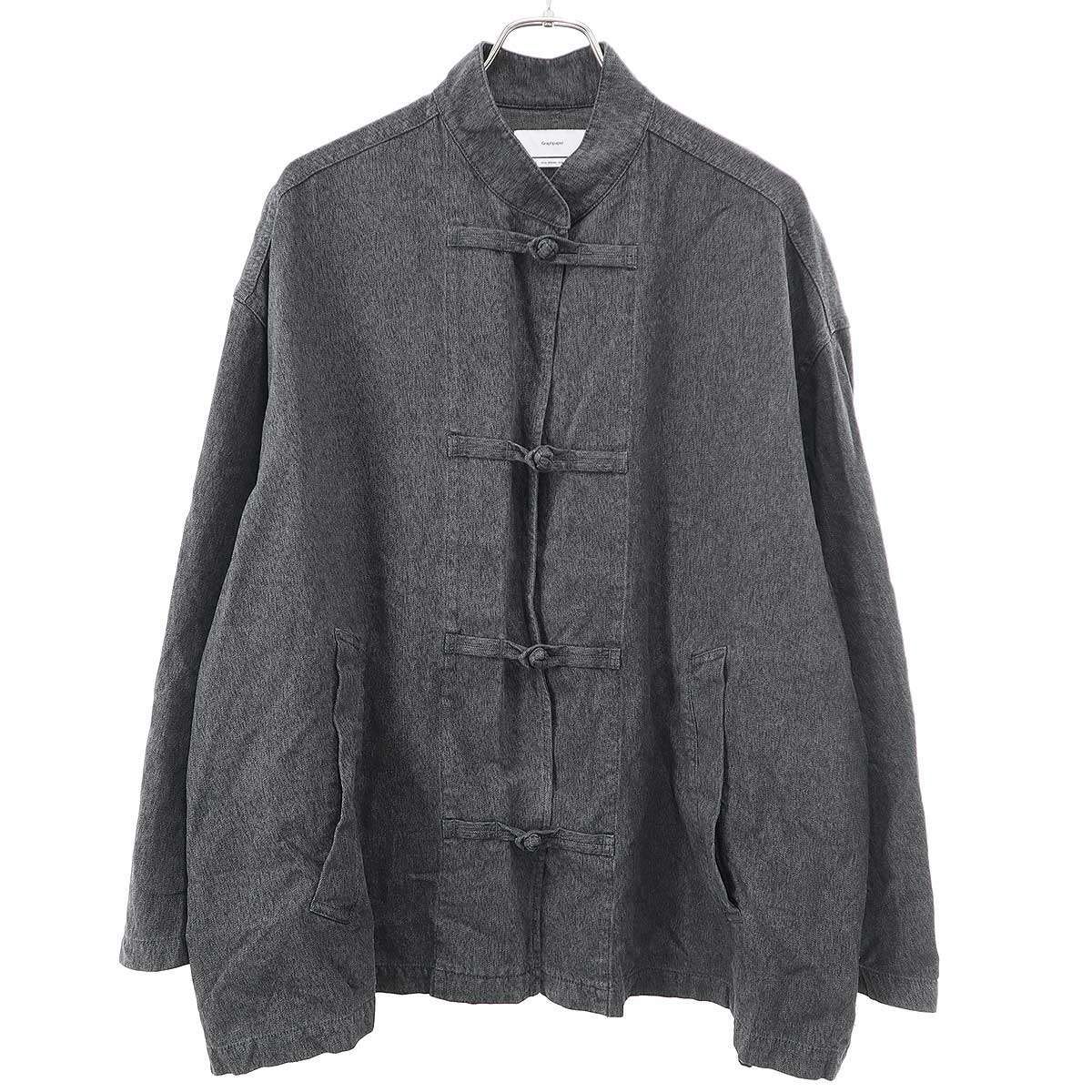 Graphpaper グラフペーパー 26SS Sulfur Dyed Gabardine Kung-Fu Jacket カンフージャケット GM261-30200 グレー 1