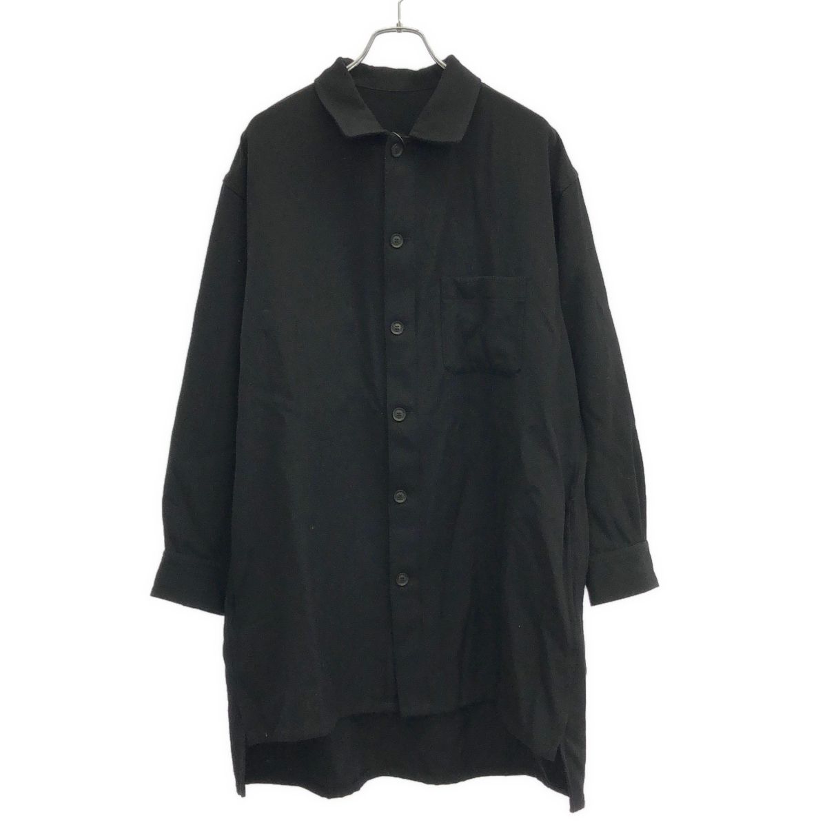 Yohji Yamamoto POUR HOMME ヨウジヤマモト プールオム 23AW アーミーギャバジンビッグブラウス HJ-B02-101 ブラック 2 33,150円