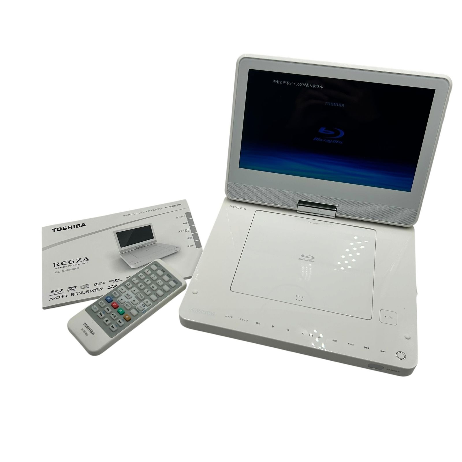 TOSHIBA REGZA ポータブルブルーレイプレーヤー SD-BP900S 中古