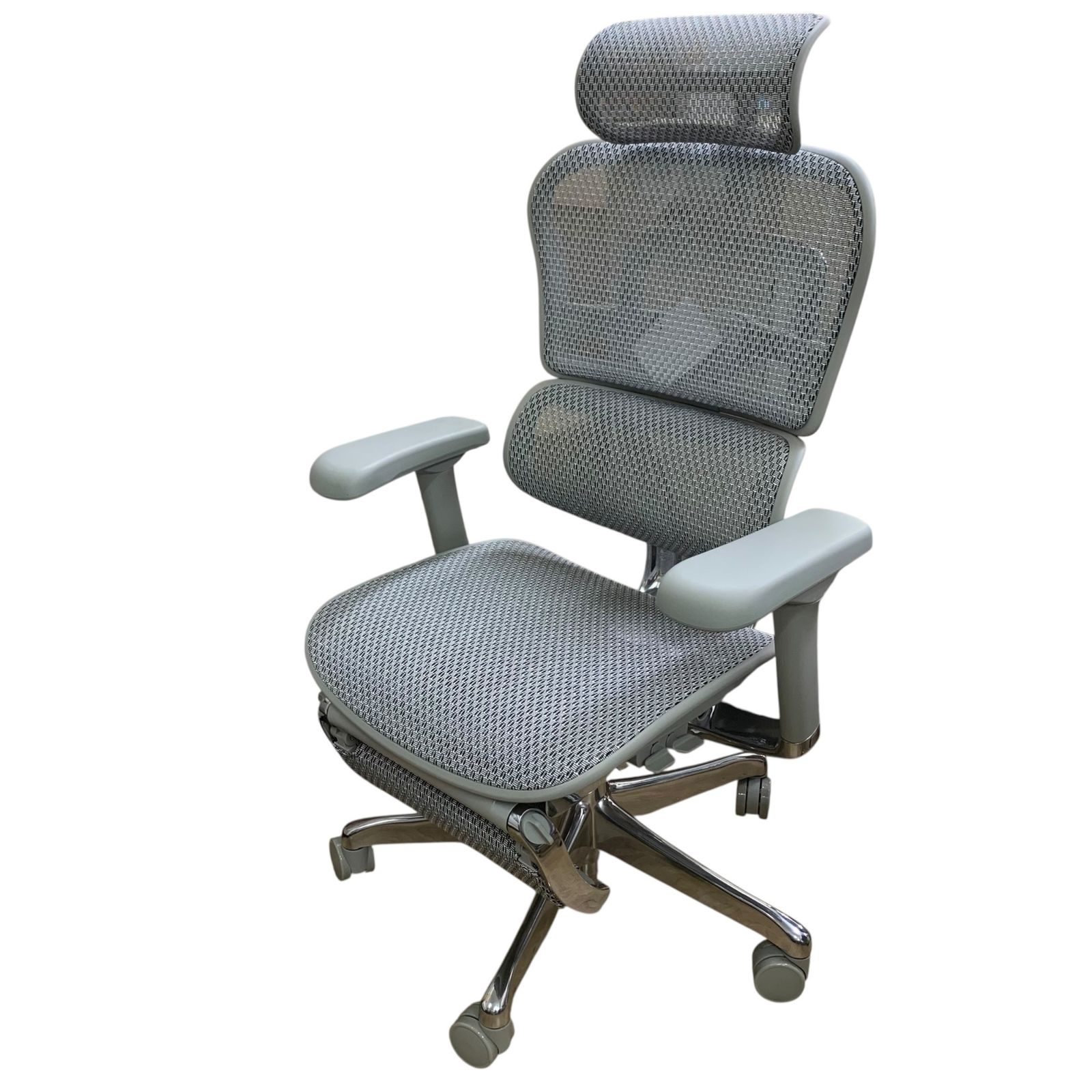 極美品 エルゴヒューマンプロ2 オットマン DR グレー メッシュチェア 
