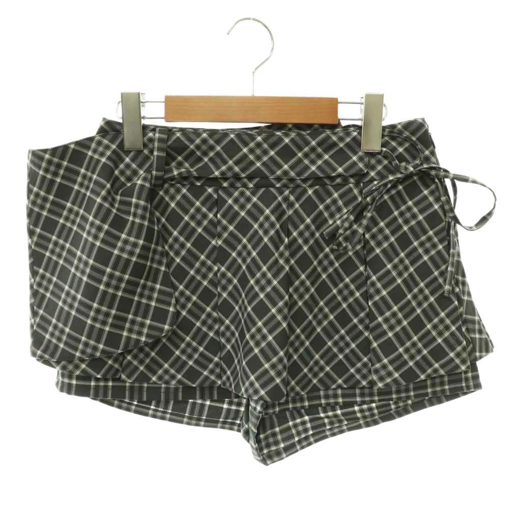 ダーリッチ Darich チェックスカートライクショートパンツ プリーツ M
