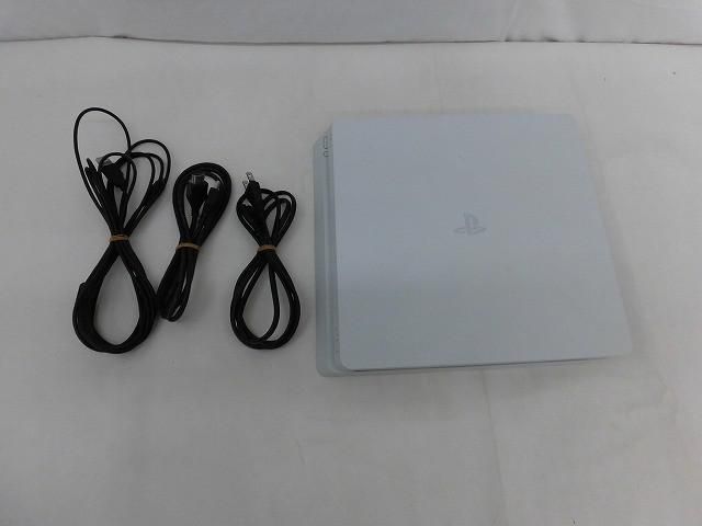 中古品 ゲーム プレイステーション4 PS4本体 CUH-2200A グレイシャーホワイト 動作品 周辺機器付き