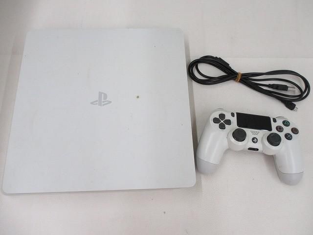 ジャンク品 ゲーム プレイステーション4 PS4本体 CUH-2200A ホワイト コントローラー付き 通電不可