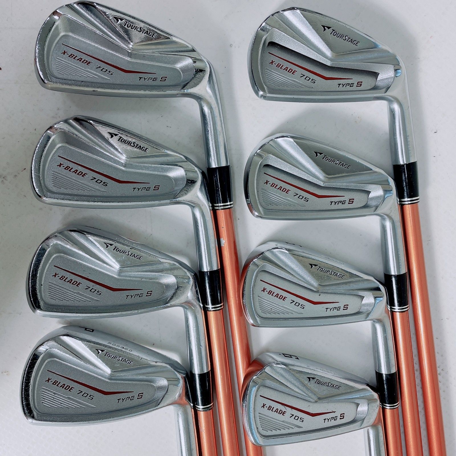 【中古】 ツアーステージ X-BLADE 705 TYPE S 3-9I/PW 8本セット アイアン セット【S】