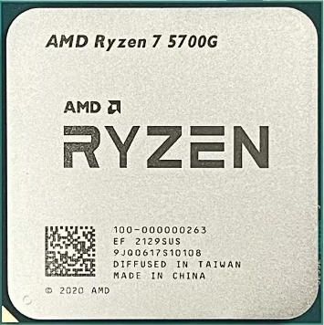 AMD Ryzen 7 5700G 8C 16T 3.8GHz to 4.6GHz Socket AM4 Cezanne 7NM 16MB 65W Apr 2021
