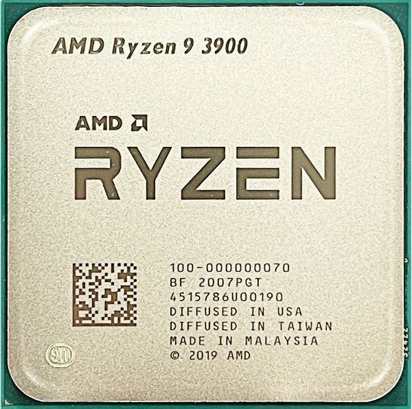 AMD Ryzen 9 3900 12C 24T 3.1GHz to 4.3GHz Socket AM4 Matisse 7NM 64MB 65W Sep 2019