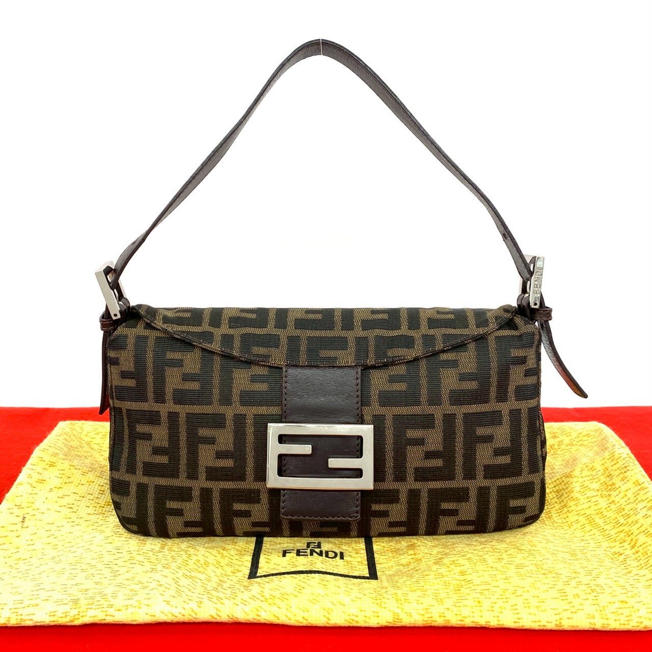 フェンディ FENDI ズッカ柄 ヴィンテージ FF ズッカ ショルダーバッグ 