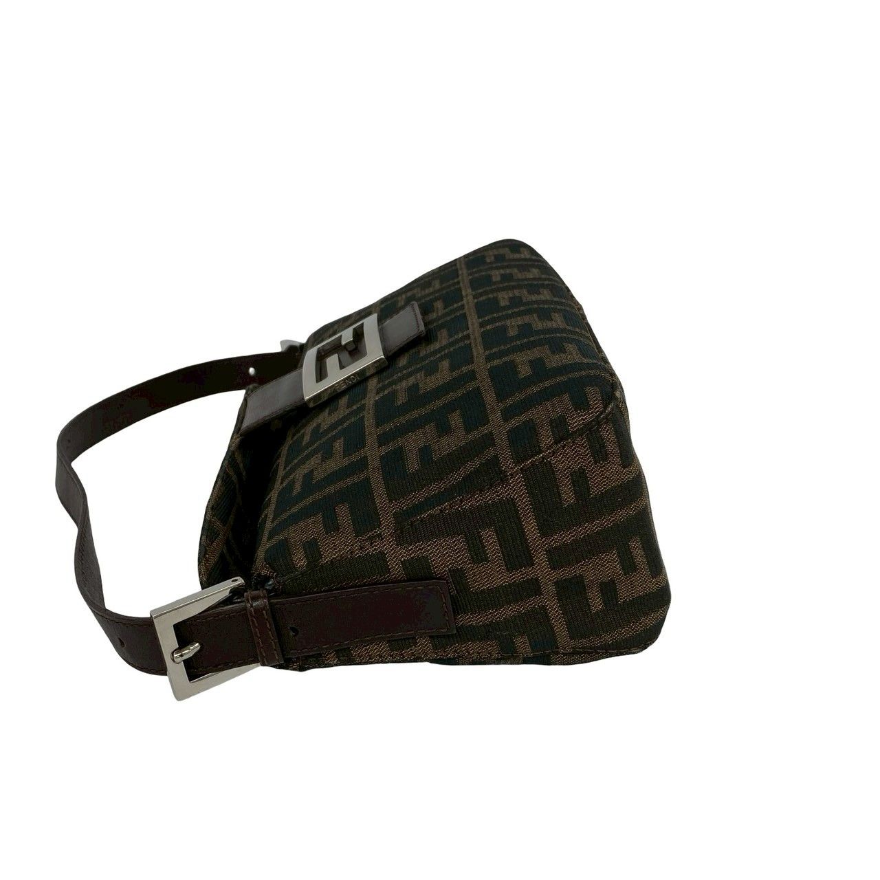 極 美品 袋付 FENDI フェンディ ヴィンテージ ズッカ FF 柄 キャンバス 