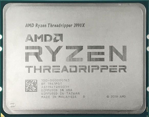 AMD Ryzen Threadripper 3990X 64C 128T 2.9GHz to 4.3GHz Socket TRX4 Castle Peak 7NM 256MB 280W