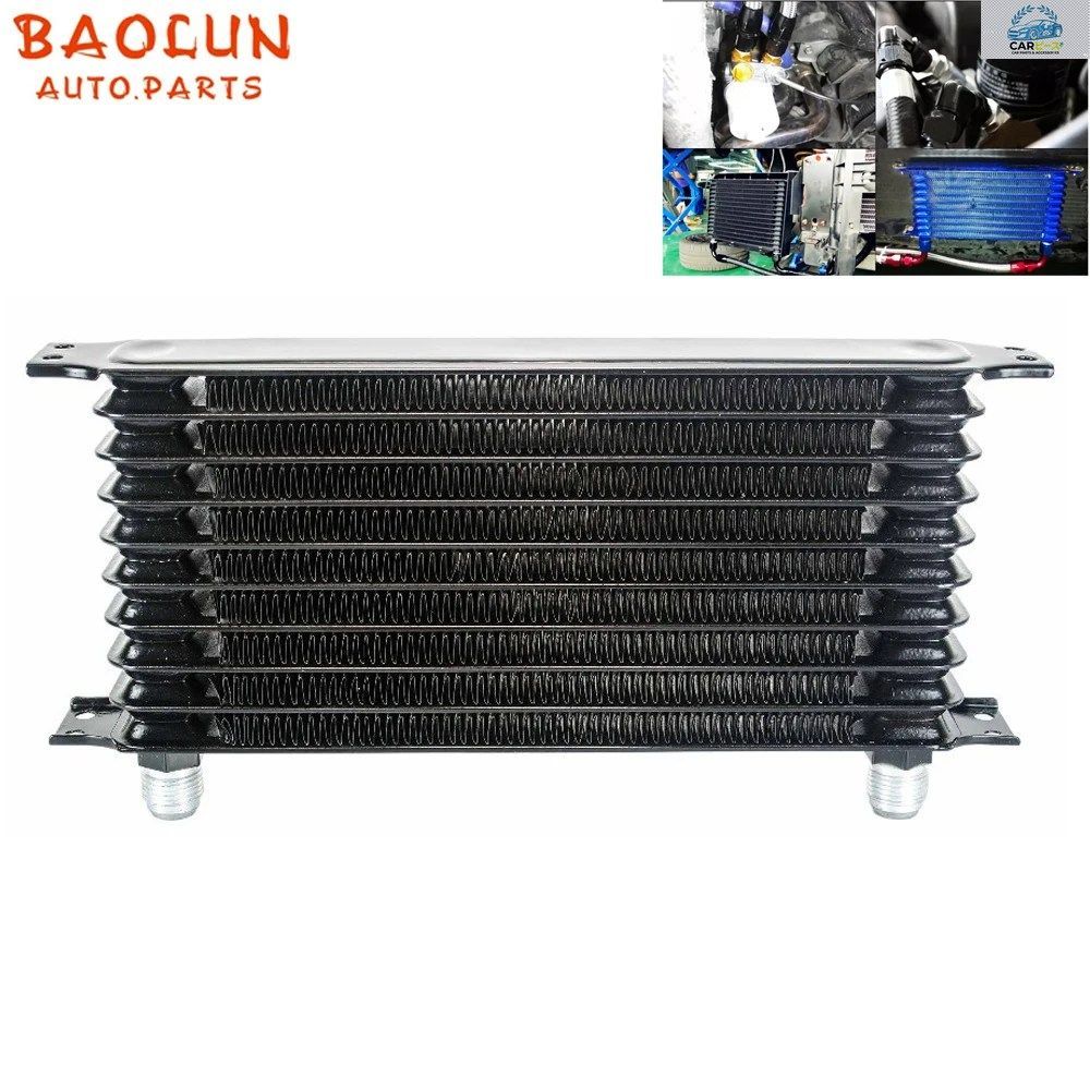 BAOLUN ユニバーサル 10列オイルクーラー AN-10AN エンジン/トランスミッションオイルクーラーキット