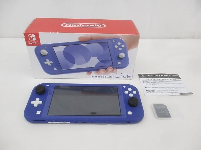 中古品 ゲーム Nintendo switch ニンテンドースイッチLite 本体 HDH-001 ブルー 動作品 箱付き
