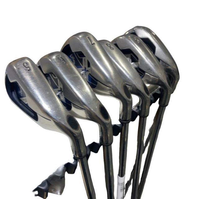 【中古】 キャロウェイ X・18 8S USA アイアンセット IR X18 スチール (フレックスUNI) メンズ 男性用 右利き 右用 Cランク ゴルフクラブ