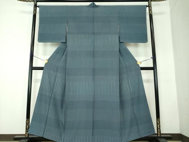 平和屋着物●江戸小紋　訪問着　変わり間道　正絹　逸品　DABF7840ps