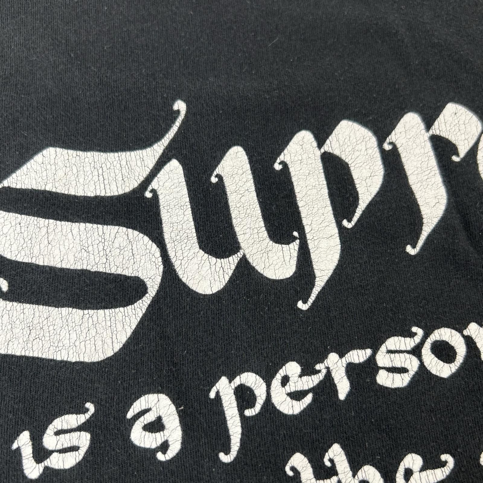 Supreme シュプリーム 22SS ブラック Person Tee 半袖 ロゴプリントT