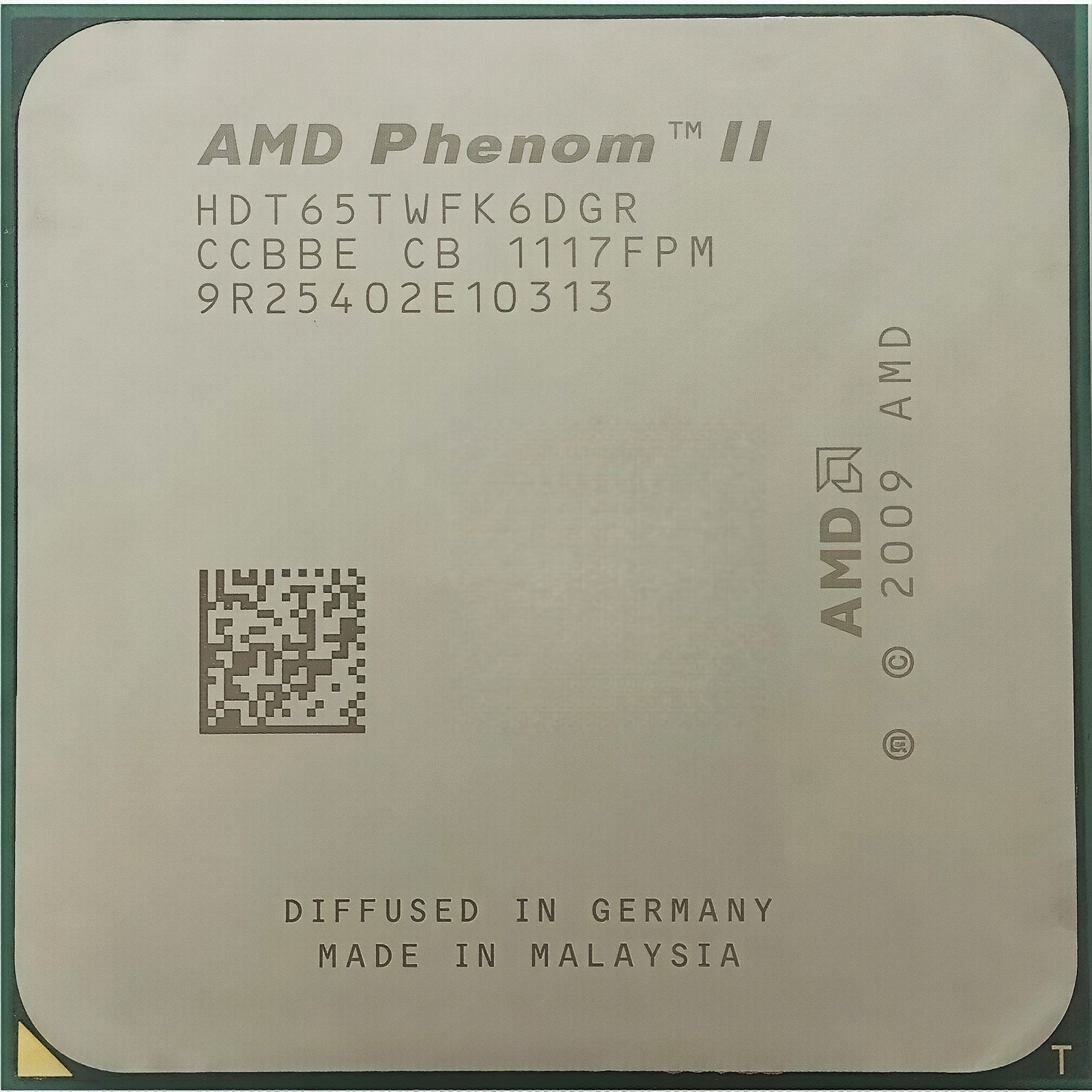 AMD Phenom II X6 1065T 6C 2.9GHz to 3.4GHz Socket AM3 Thuban 45NM 6MB 125W Dec 2010