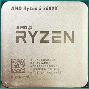AMD Ryzen 5 2600X 6C 12T 3.6GHz to 4.25GHz Socket AM4 Zen 12NM 16MB 95W Apr 2018