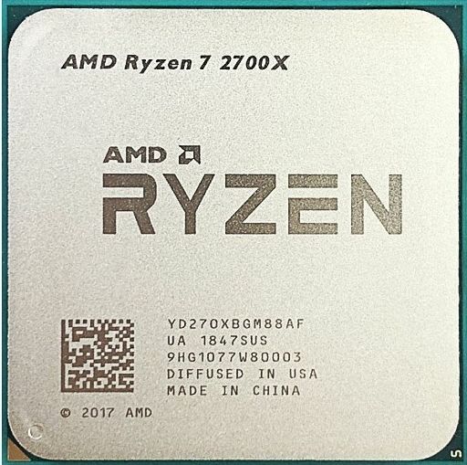 AMD Ryzen 7 2700X 8C 16T 3.7GHz to 4.35GHz Socket AM4 Zen 12NM 16MB 105W Apr 2018