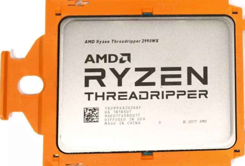 AMD Ryzen Threadripper 2990WX 32C 64T 3GHz to 4.2GHz Socket SP3r2 Colfax 12NM 64MB 250W Aug 2018