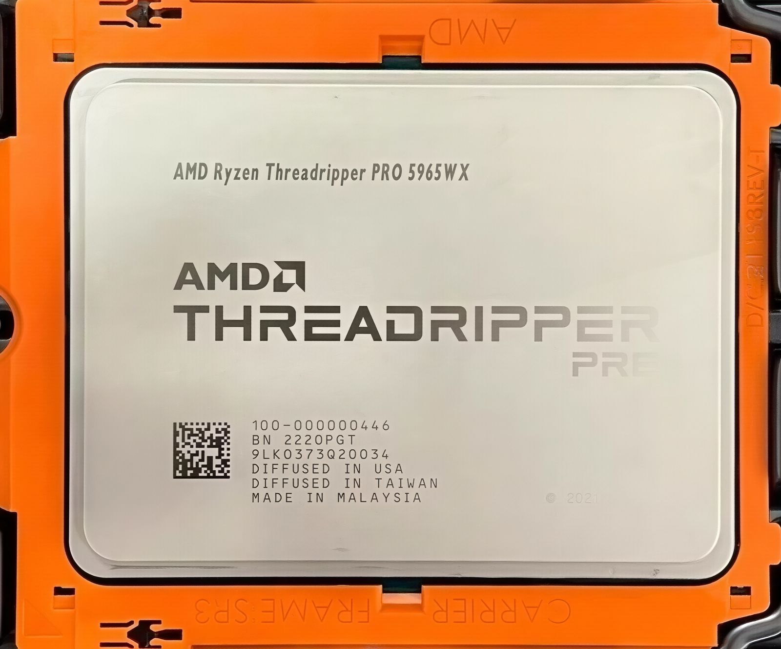 AMD Ryzen Threadripper Pro 5965WX 24C 48T 3.8GHz to 4.5GHz Socket WRX8 Chagall Pro 7NM 128MB