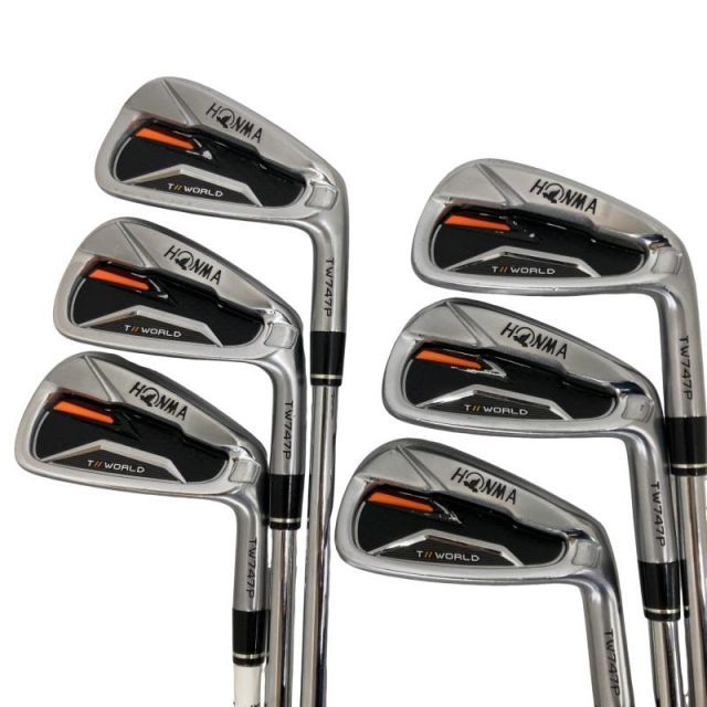 【中古】 本間ゴルフ TOUR WORLD TW747P 6S アイアンセット IR NS PRO 950GH (フレックスS) メンズ 男性用 右利き 右用 Cランク ゴルフクラブ