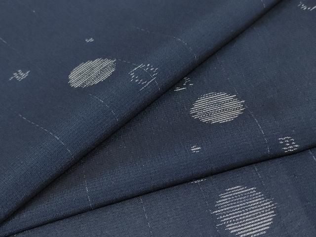 平和屋着物＊夏物　本場大島紬　夏大島　丸文　正絹　逸品　AABJ2495jd