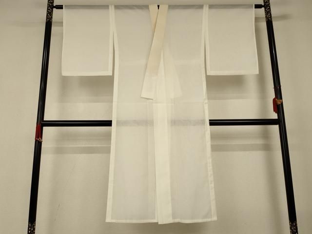 平和屋着物＊夏物　長襦袢　絽　白色　洗える着物　AABJ2507jd