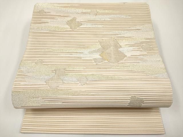 平和屋着物＊夏物　八寸名古屋帯　絽綴れ　箔散らし　金銀糸　正絹　逸品　CABH6138tx