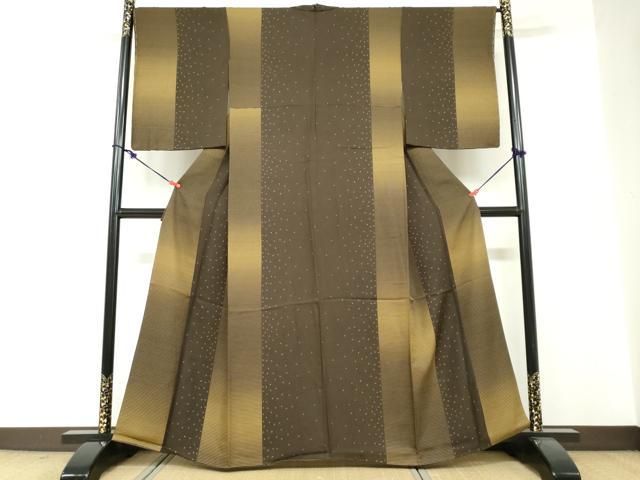 平和屋着物●上質な小紋　抽象文様　正絹　逸品　DABF1301ud