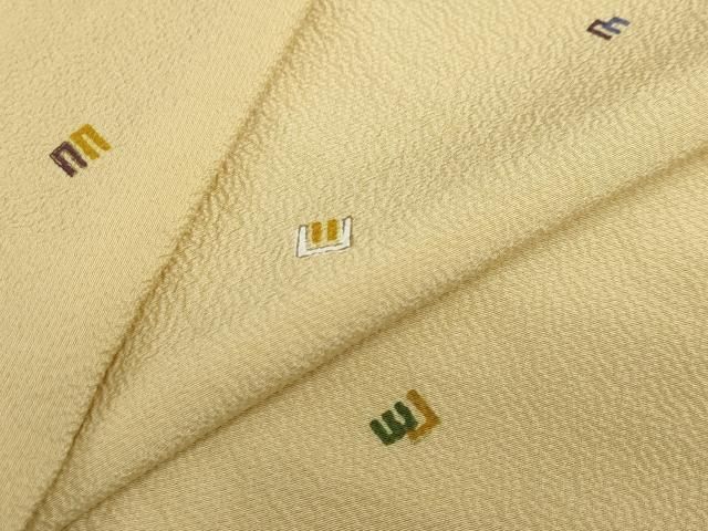 平和屋着物●上質な小紋　源氏香　正絹　逸品　DABF1308ud