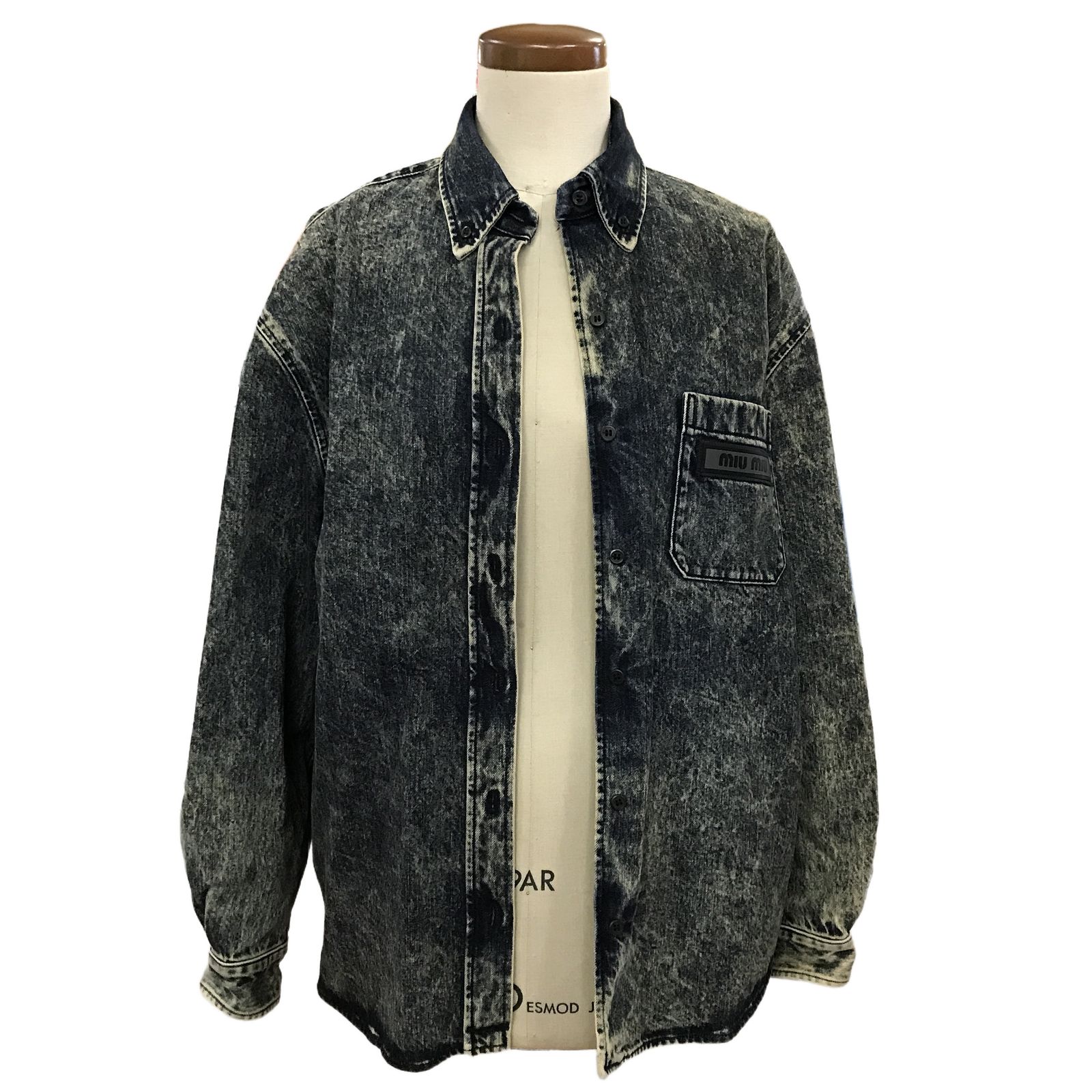 ミュウミュウ MIU MIU デニム シャツ ジャケット 36サイズ イタリア製 レディース メンズ 中古 T11333849