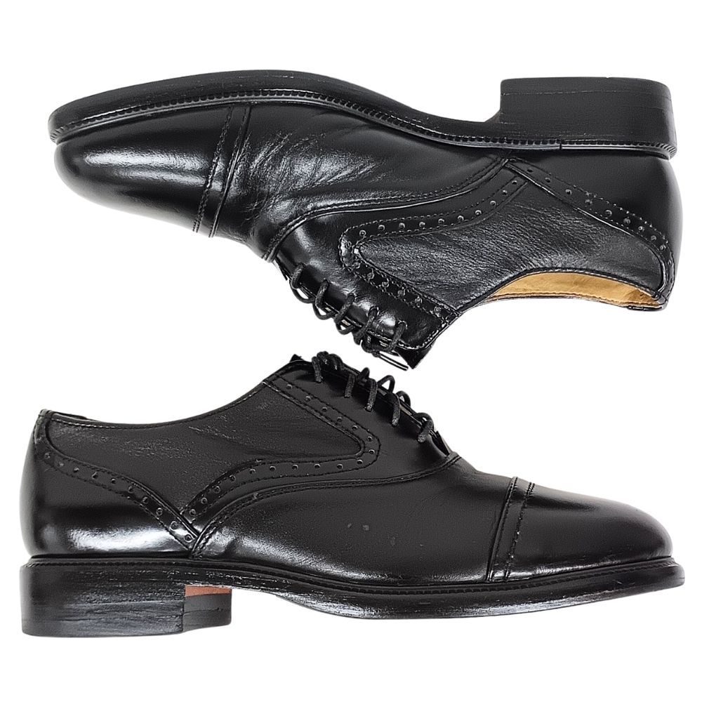 TONY LEATHER トニーレザー ビジネスシューズ レザー ブラック サイズ40ぐらい 正規品 / 41206 TONY LEATHER トニーレザー ビジネスシューズ レザー ブラック サイズ