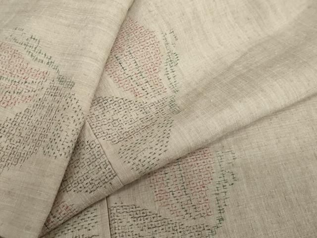 平和屋着物●本場結城紬　重要無形文化財　80亀甲　舞蝶文　正絹　逸品　DABF1251ud