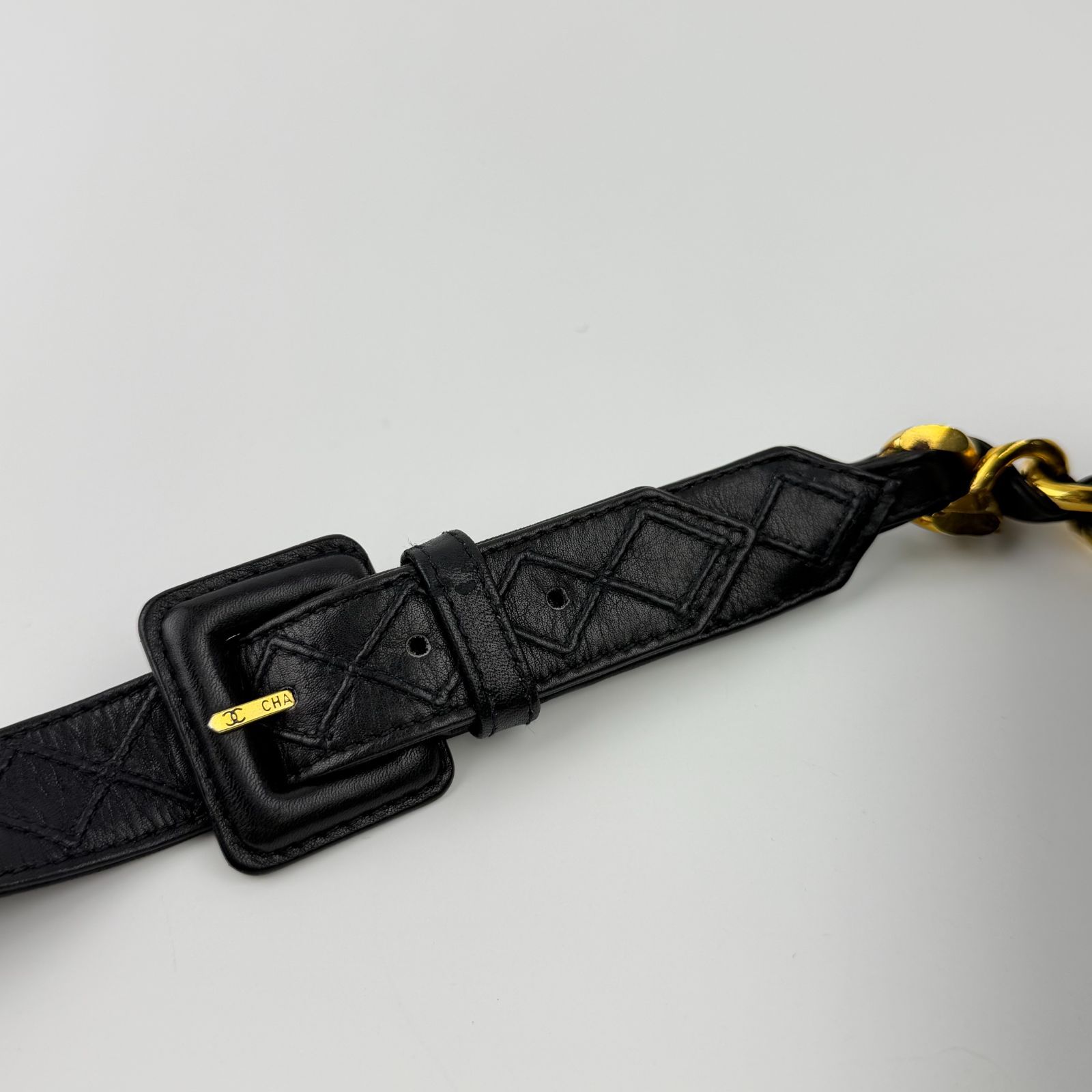 中古】CHANEL シャネル マトラッセ ココマーク チェーンベルト