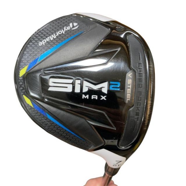 【中古】 テーラーメイド SIM2 MAX 7W フェアウェイウッド FW 純正特注シャフト (フレックスS) メンズ 男性用 右利き 右用 Cランク ゴルフクラブ