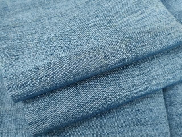 平和屋着物▽上質な紬　単衣　霞文　正絹　逸品　AABI8052cs