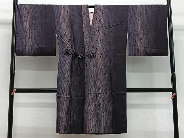 平和屋着物∞道中着　立涌文様　ロング丈　正絹　逸品　CABG3888ua