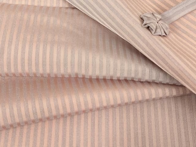 平和屋着物▽道中着　スリーシーズン　春夏秋　塵除け　紗　縞　ロング丈　正絹　逸品　DABE4835az