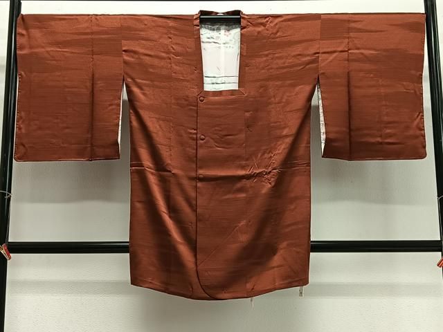 平和屋着物＃道行コート　横段文　正絹　逸品　未使用　CABG3856ua