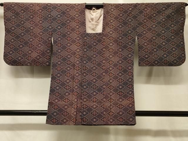 平和屋着物＃道行コート　吉祥花菱文　正絹　逸品　CABG8073in 10,010円