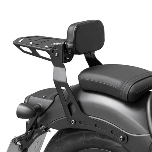R★KEMIMOTO バイク リアキャリア バックレスト付き レブル250 リアキャリア レブル500 背もたれ 高さ調節可能 荷物を積載するrebel250/500 バイク バイクパーツ レブルアクセサリー